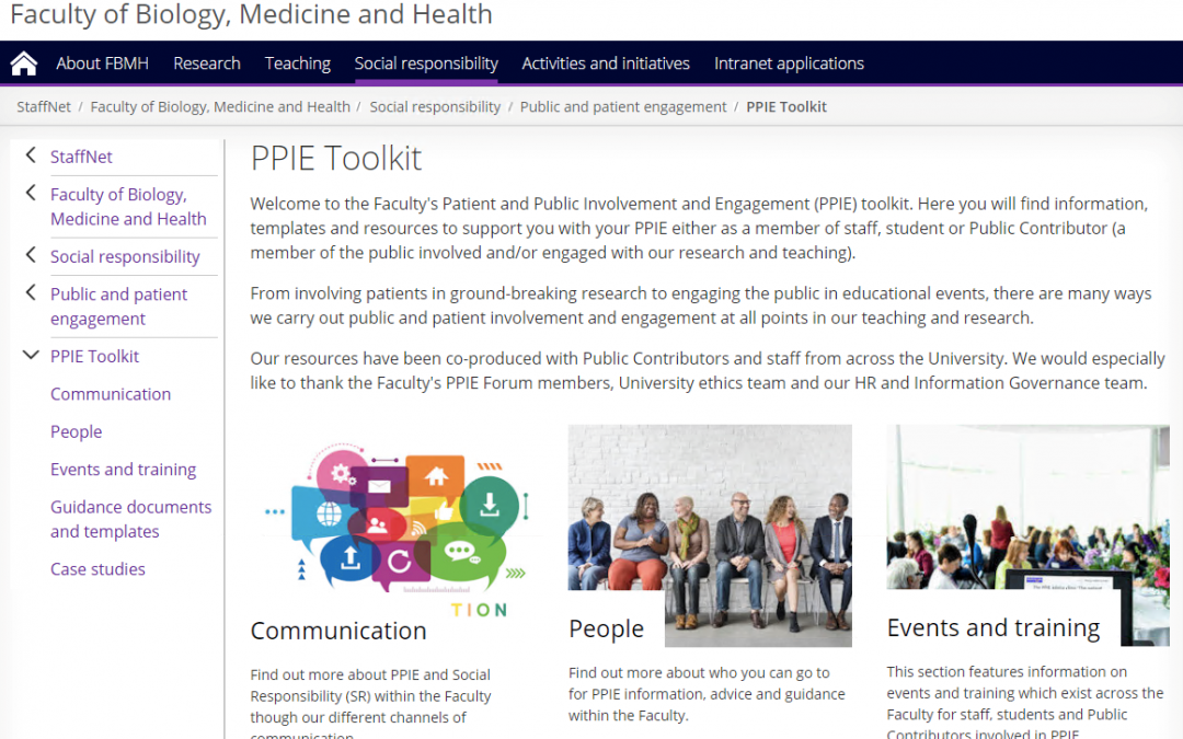 We have launched a brand new PPIE Toolkit!